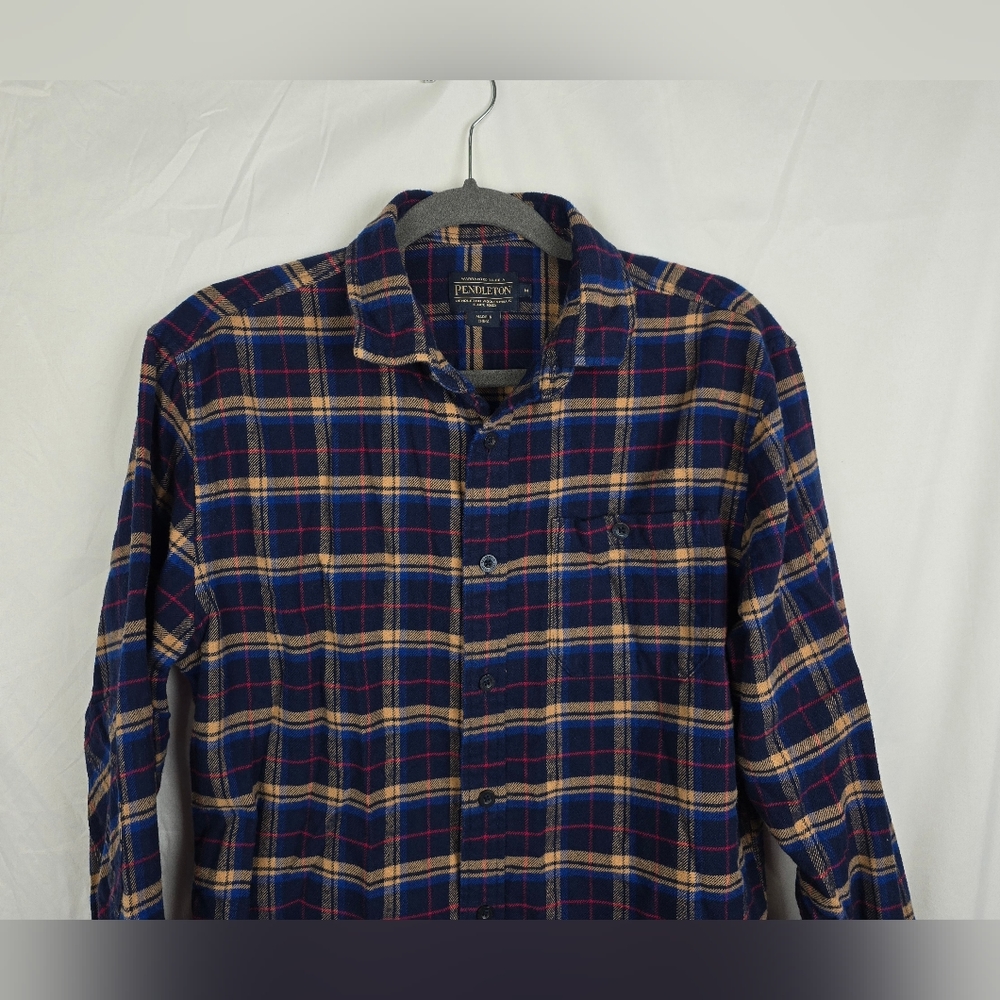 Pendleton Plaid Flannel Elbow Patch Lightweight L… - image 2
